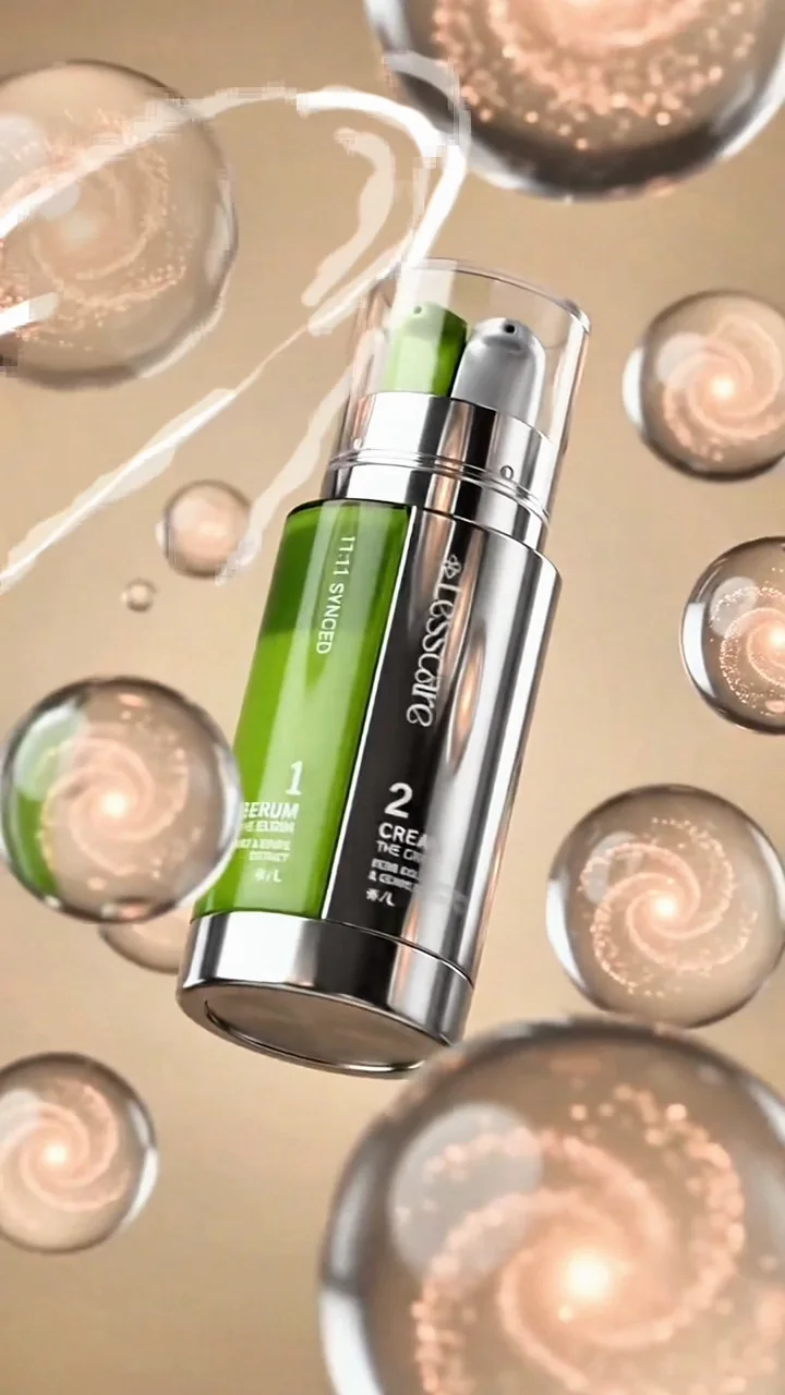3D motion graphics film for a skincare serum, video