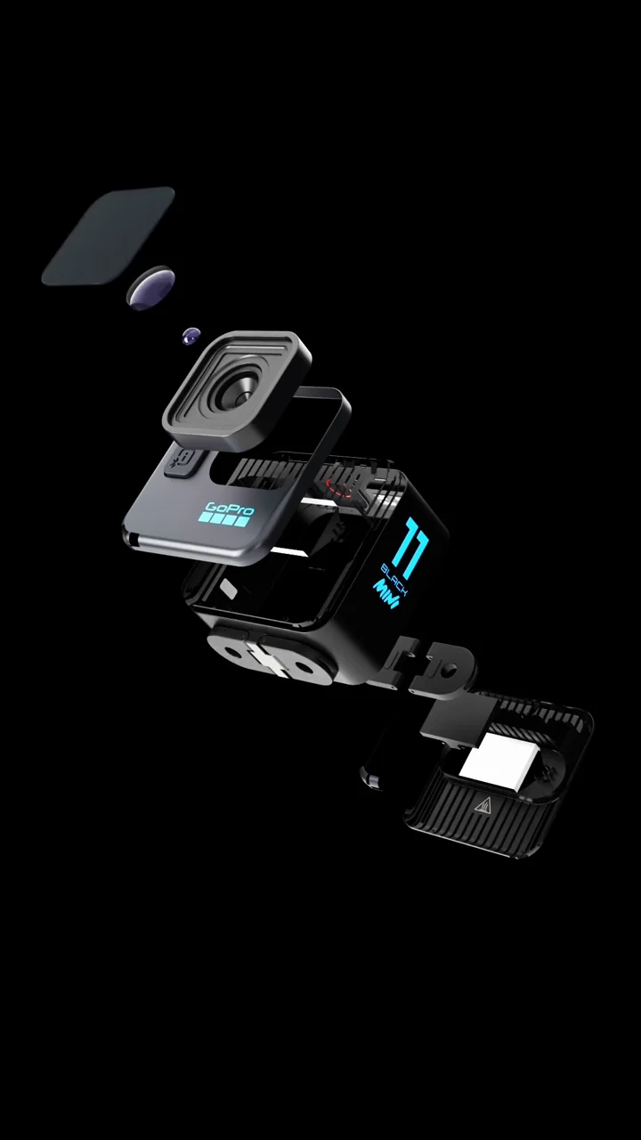 3D product film for an action camera, video